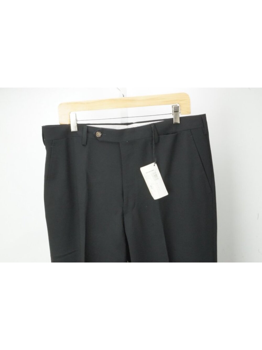 Rota Comfort Solid Black Wool Blend Mens Dress Pants Sz 52 EU BRAND NEW